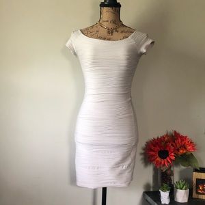White bodycon dress